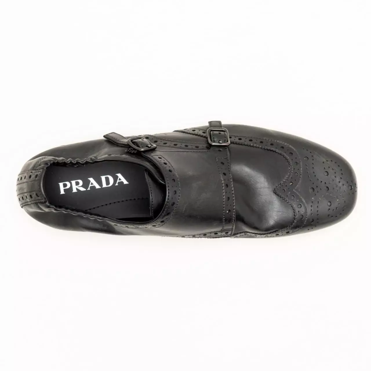 [5.5UPER DEALS] Shuffle Double Monk Strap Shoes Black