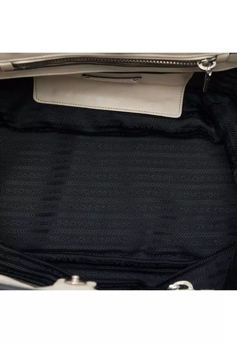 Pre-Loved Prada Soft Calf Convertible Shopping Tote