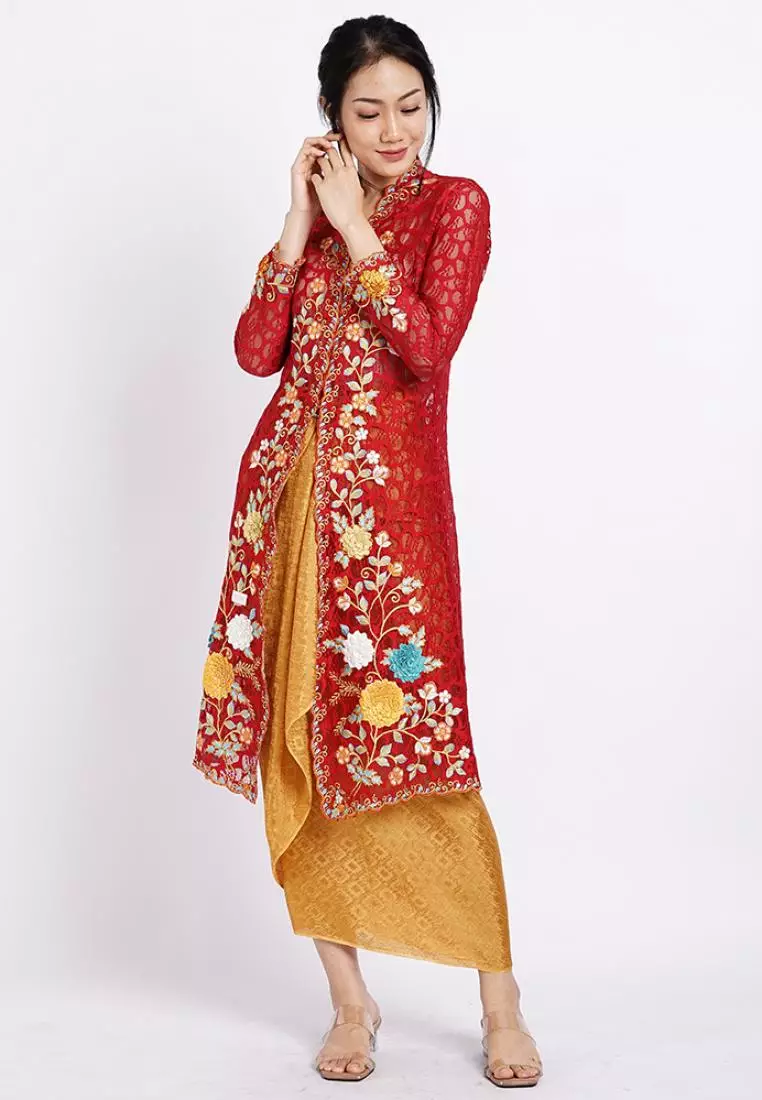 Kebaya Panjang Bordir Handmade 3D Series