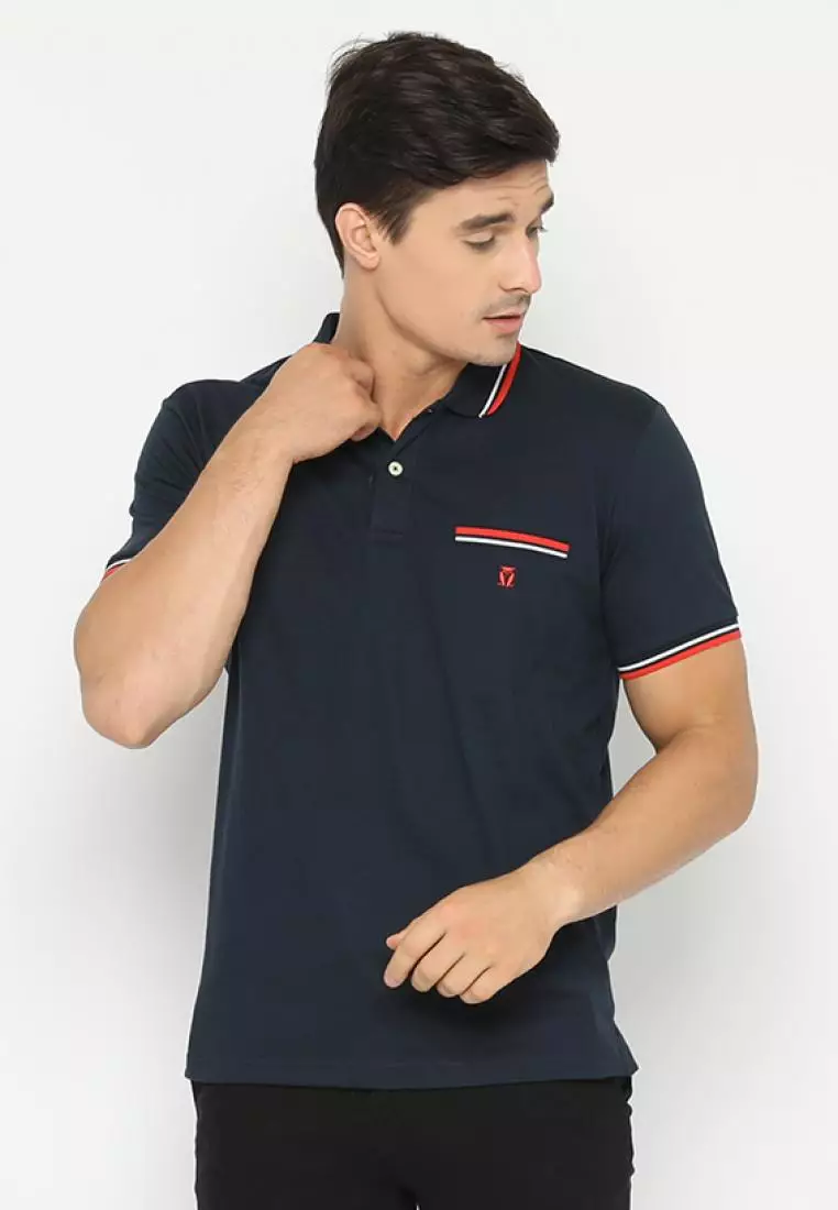 MATSUDA Kaos Polo Shirt Pria Kerah Inzai