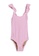 Old Navy white and pink Ruffle Strap Swimsuit 9542DKA022F713GS_1