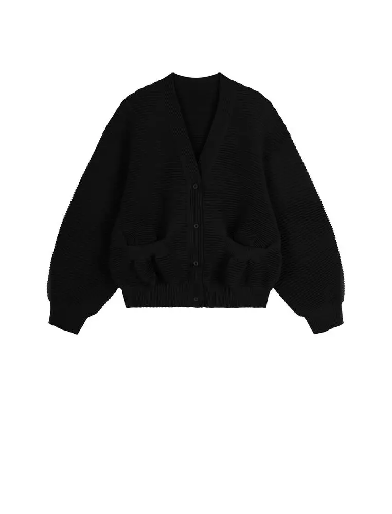 Mid-Length Cardigan Sweater