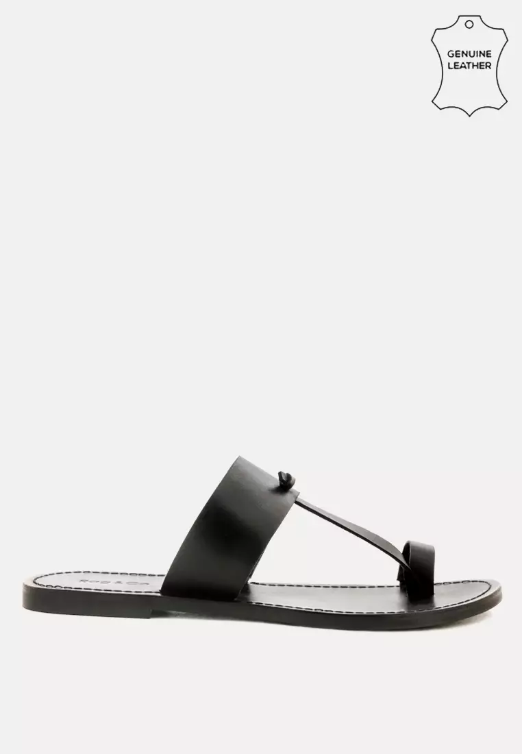 RAG CO Leather Thong Flat Sandals 2023 Buy RAG CO Online