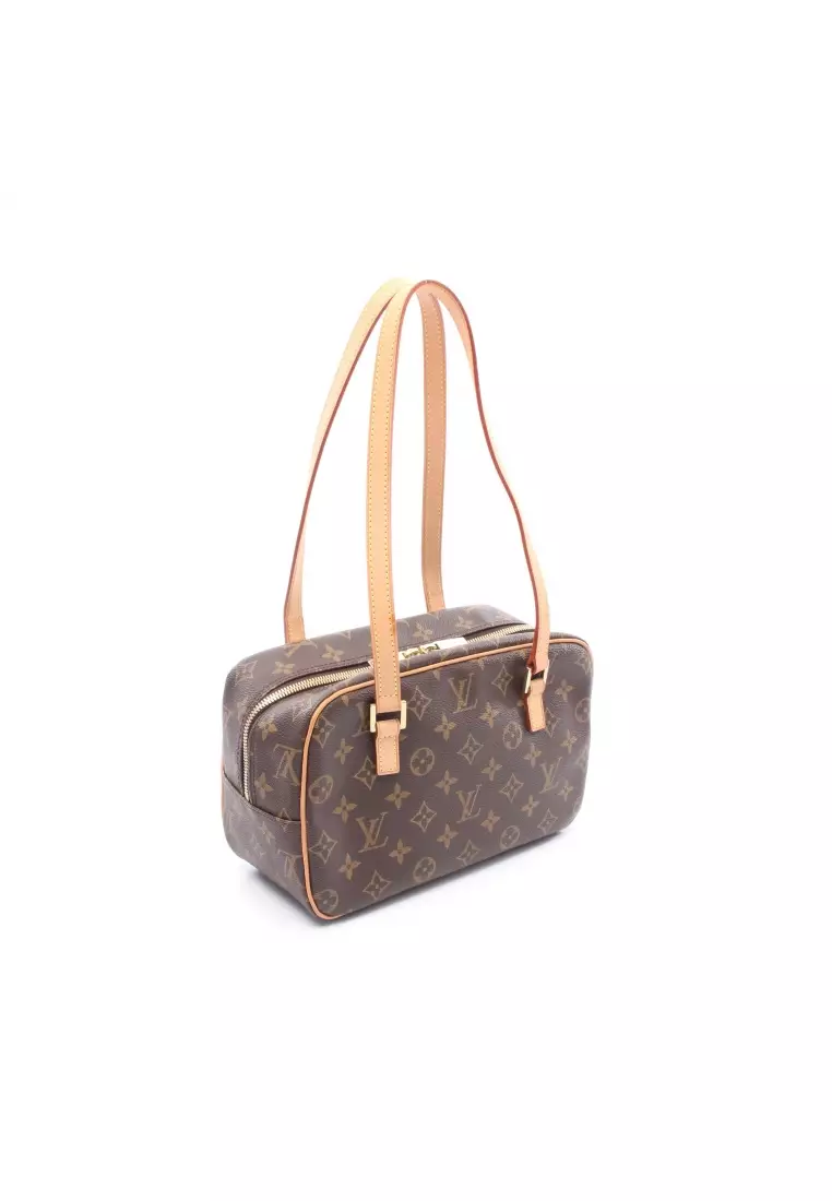 Pre-Loved Louis Vuitton Cite MM monogram Shoulder bag PVC leather Brown