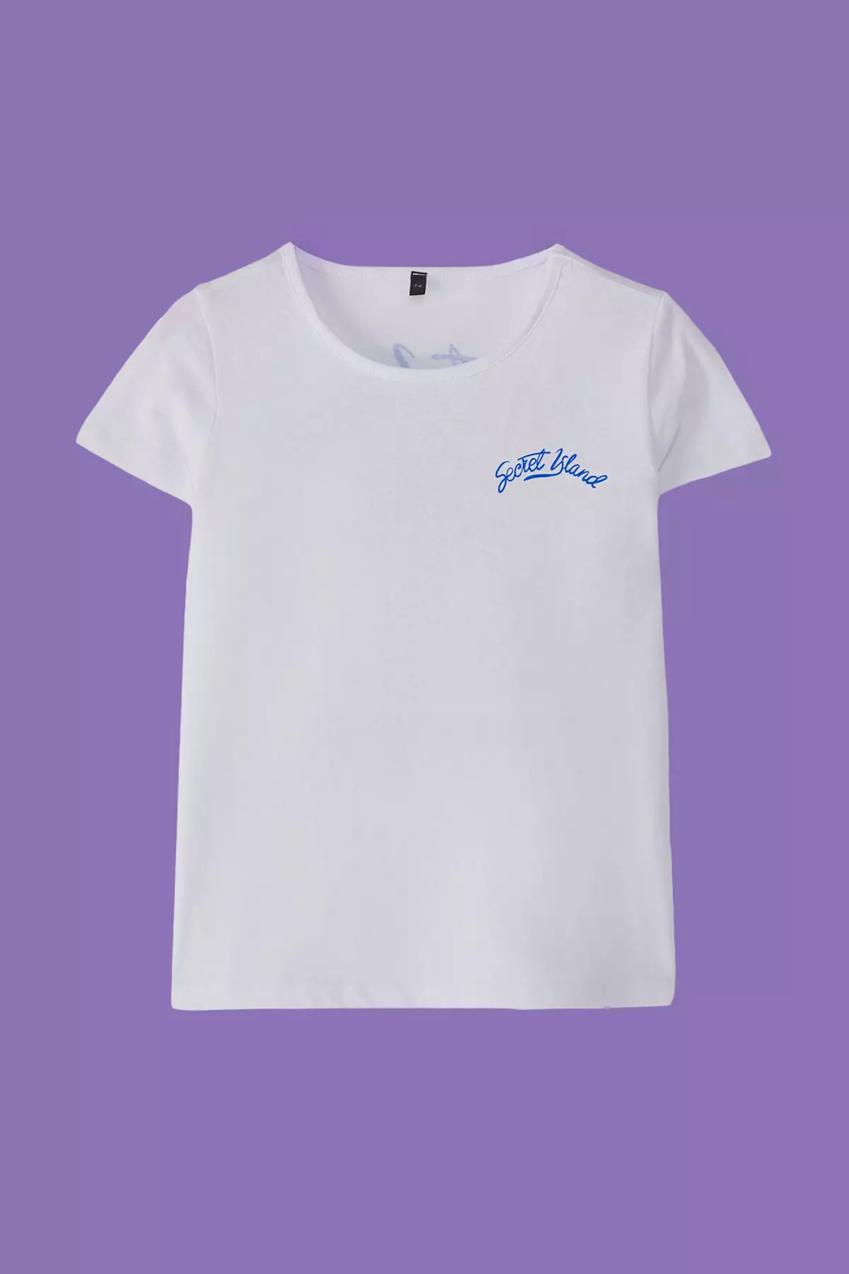 Ecru Girl Child 100% Cotton Back Printed Short Sleeve Knitted T-Shirt