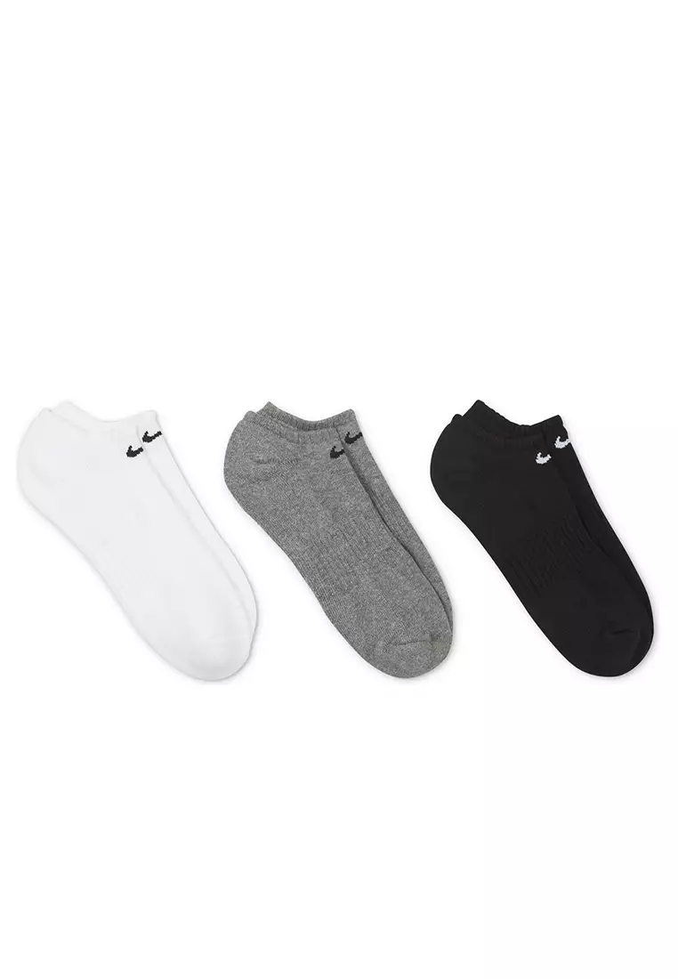 Everyday Cushioned Training No-Show Socks (3 Pairs)