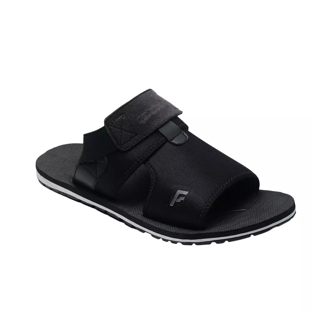 Footstep Footwear Sandal Pria Azhar - Black Sendal Lebaran Haji Umroh Umrah Safar Mudik Kasual Anti Slip