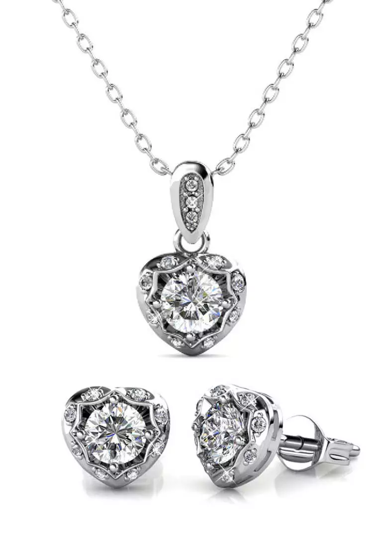 Buy Her Jewellery Her Jewellery Love Hook Set White Gold