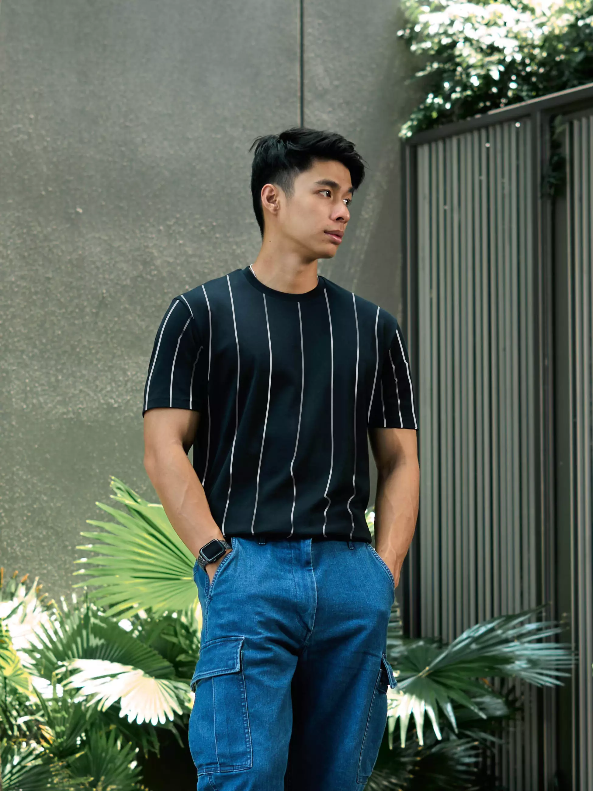 Kale Uranus Black / Cotton Cloudy / Kaos Boxy Fit / Kaos Korea / Atasan Kaos Pria / Kaos Basic Pria