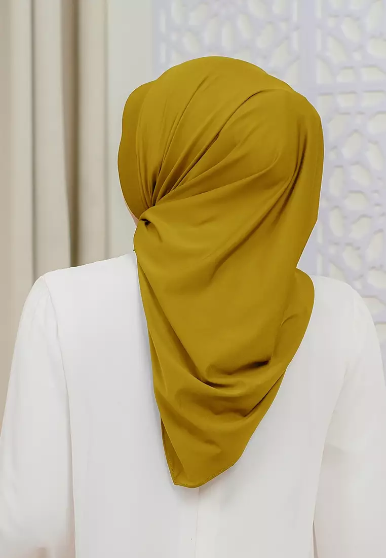 HIJAB INSTAN SOFTPAD AMEENA - MUSTARD