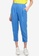 United Colors of Benetton blue Cropped Trousers in 100% Linen 8E187AAF08468CGS_1