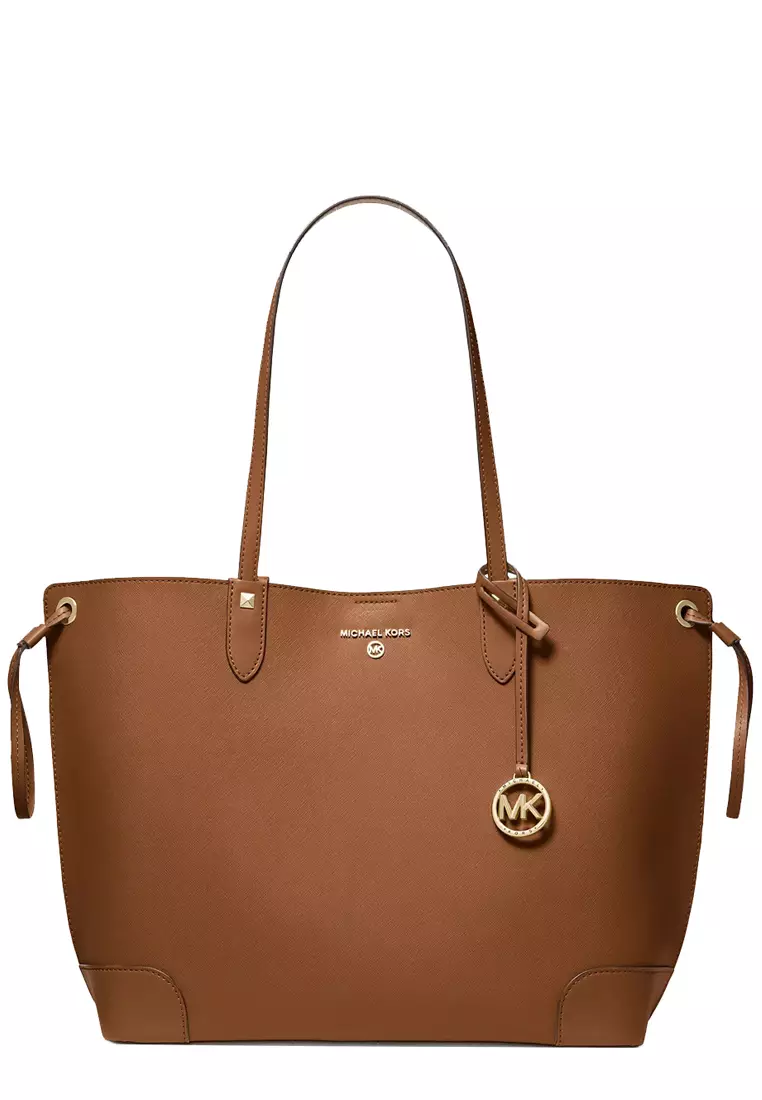 Michael kors lg tote leather online
