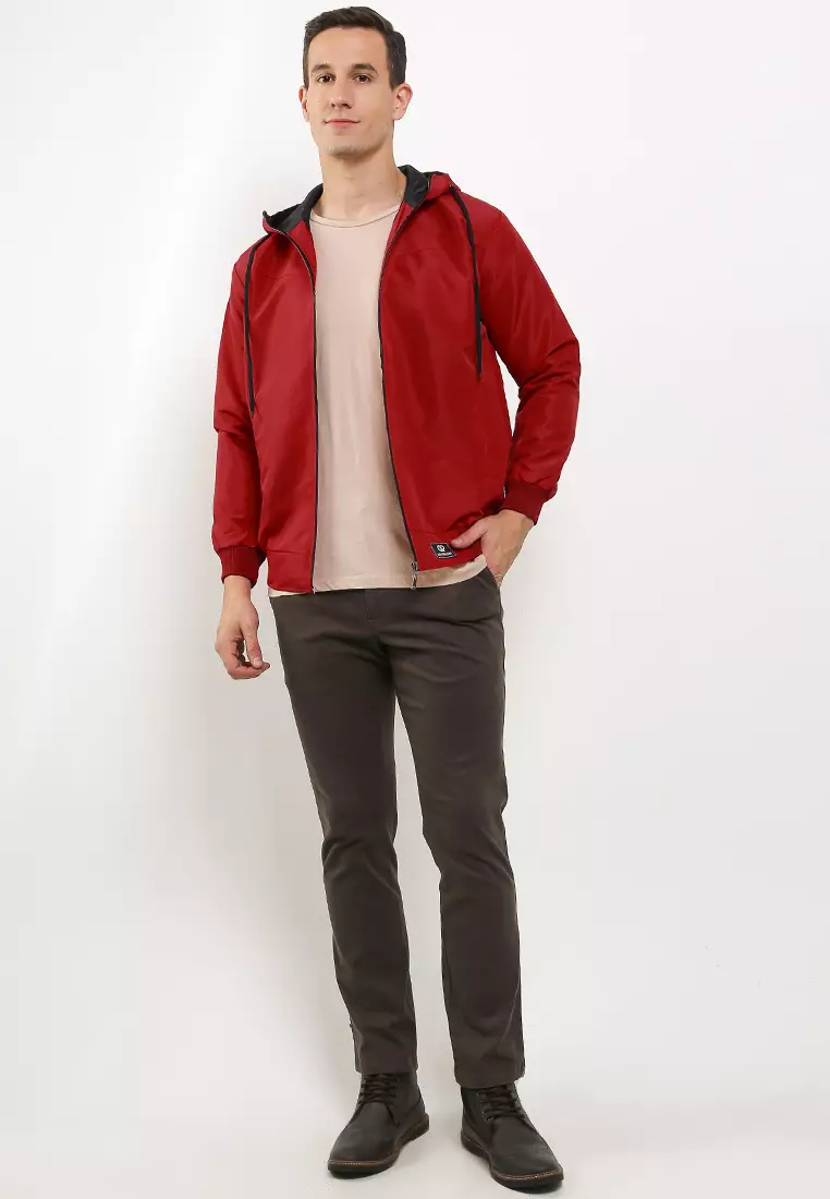 GRAHANGGRA Jaket Taslan Hoodie - Red
