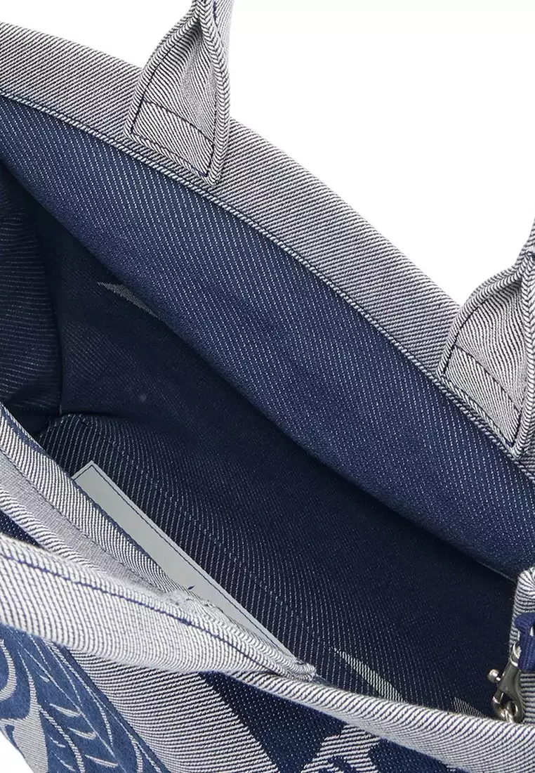 Small Horse Rider Tote Bag in Knight Blue