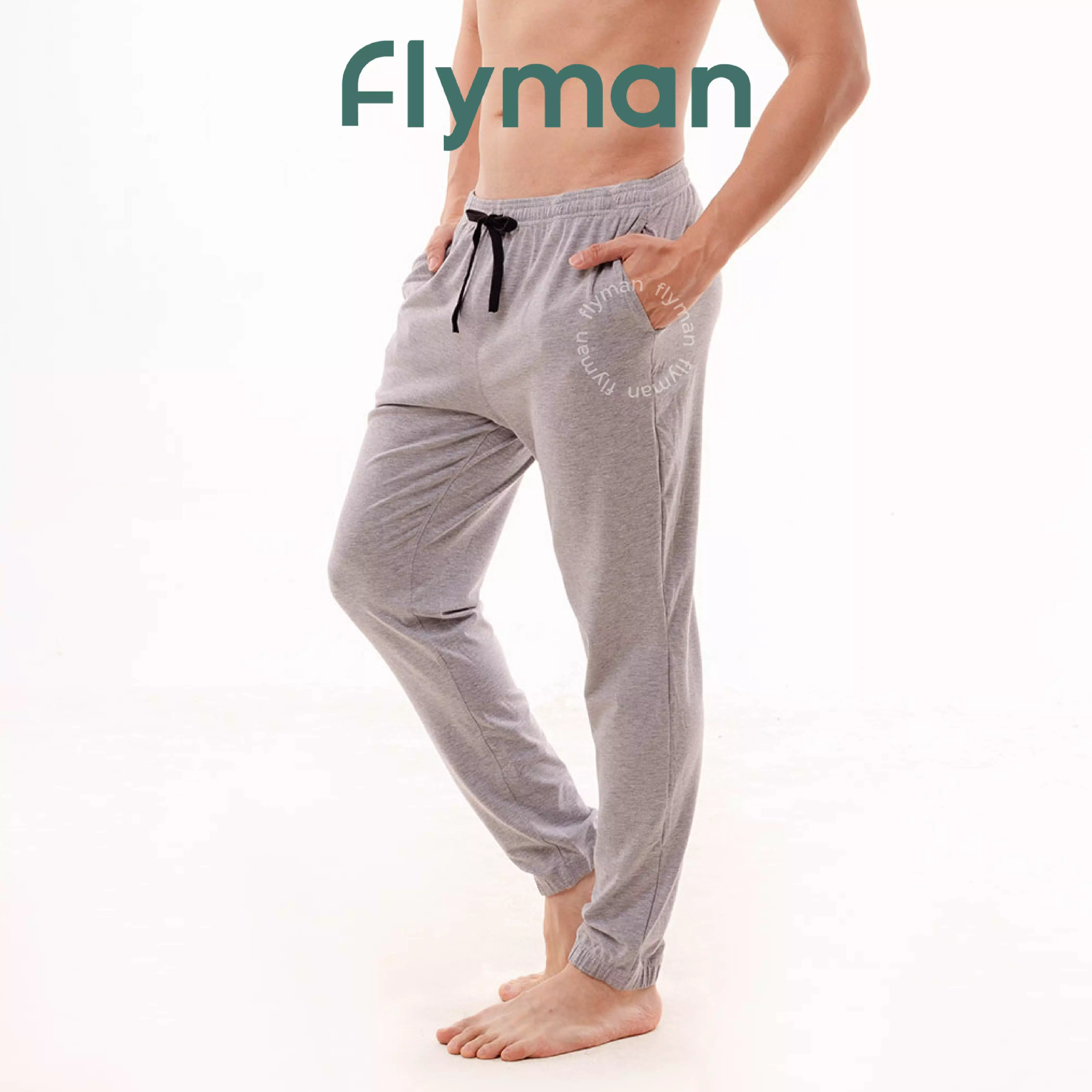 Flyman Relaxing Jogger Pants 1 pcs FM 3356 - Ash