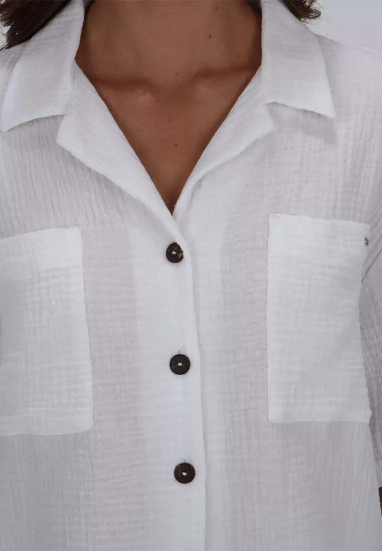 GSH LAYOVER SHORT SLEEVE SHIRT OFF WHITE