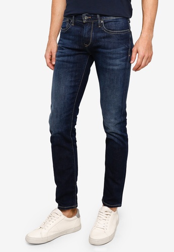 Buy Pepe Jeans Hatch Slim Fit Low Waist Jeans Online Zalora Singapore
