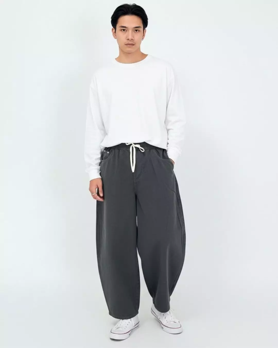 Celana Panjang Jeans Pria - Leon Relaxed Barrel Pants