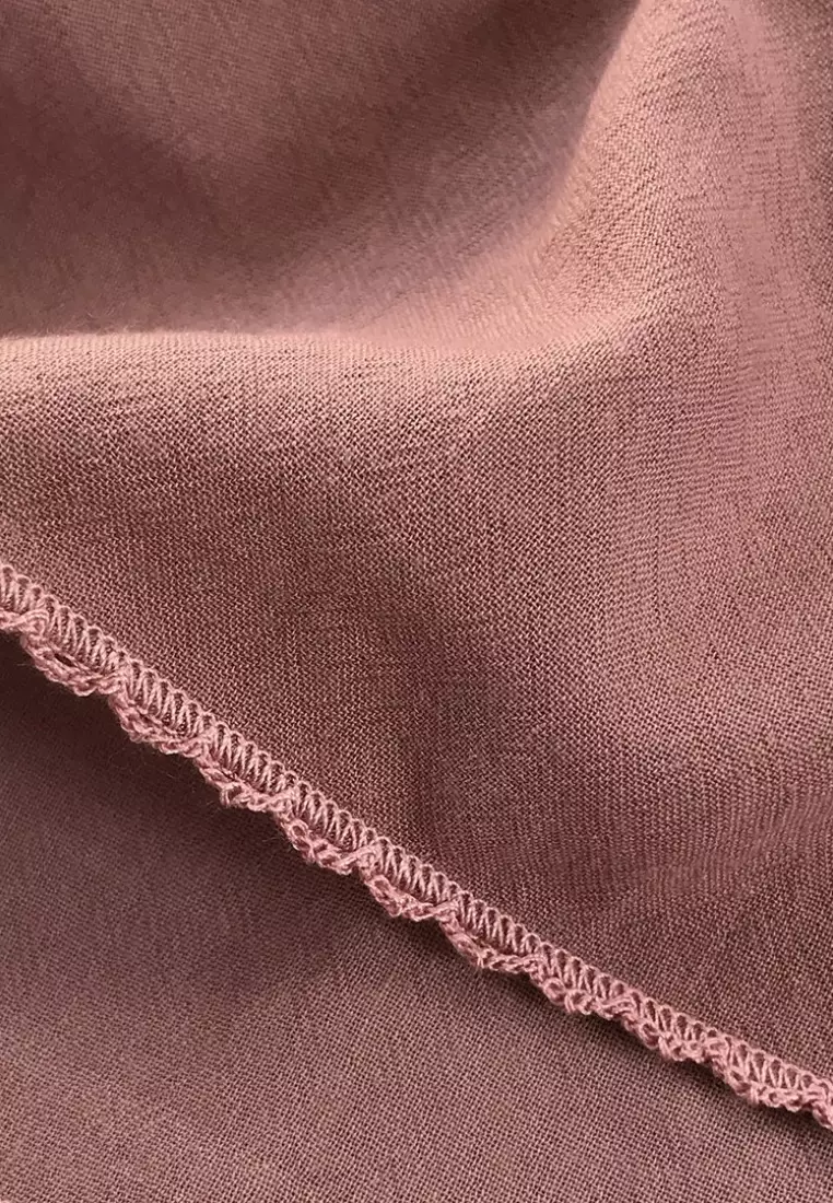 Embroidery Signature Shawl Pink Pastel
