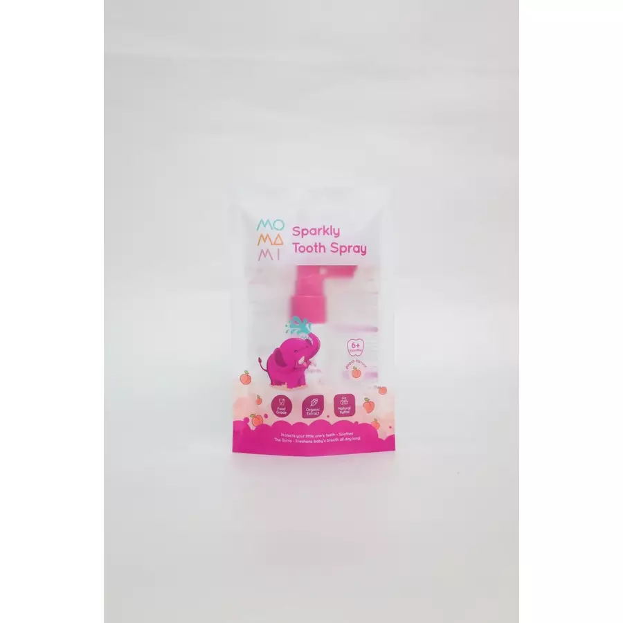 Momami Toothspray Peach 20Ml - Semprotan Pelindung Gigi Anak (Persik)