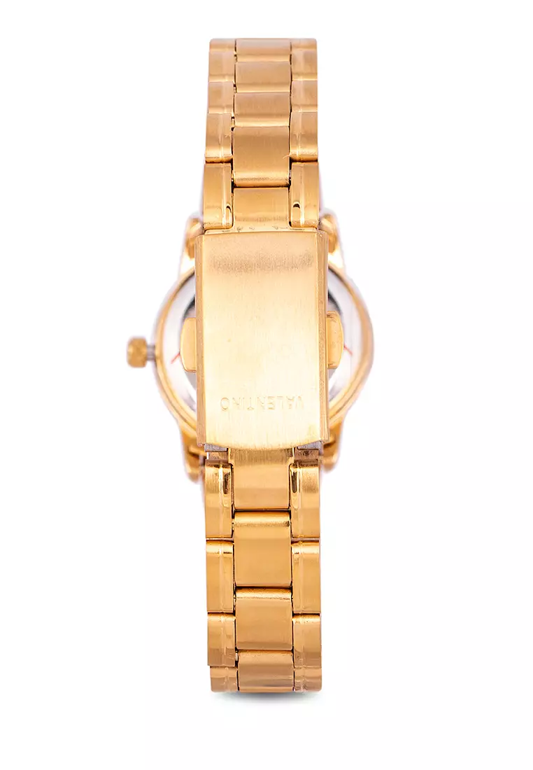 Analog Watch 20122260-Gld - White Dial