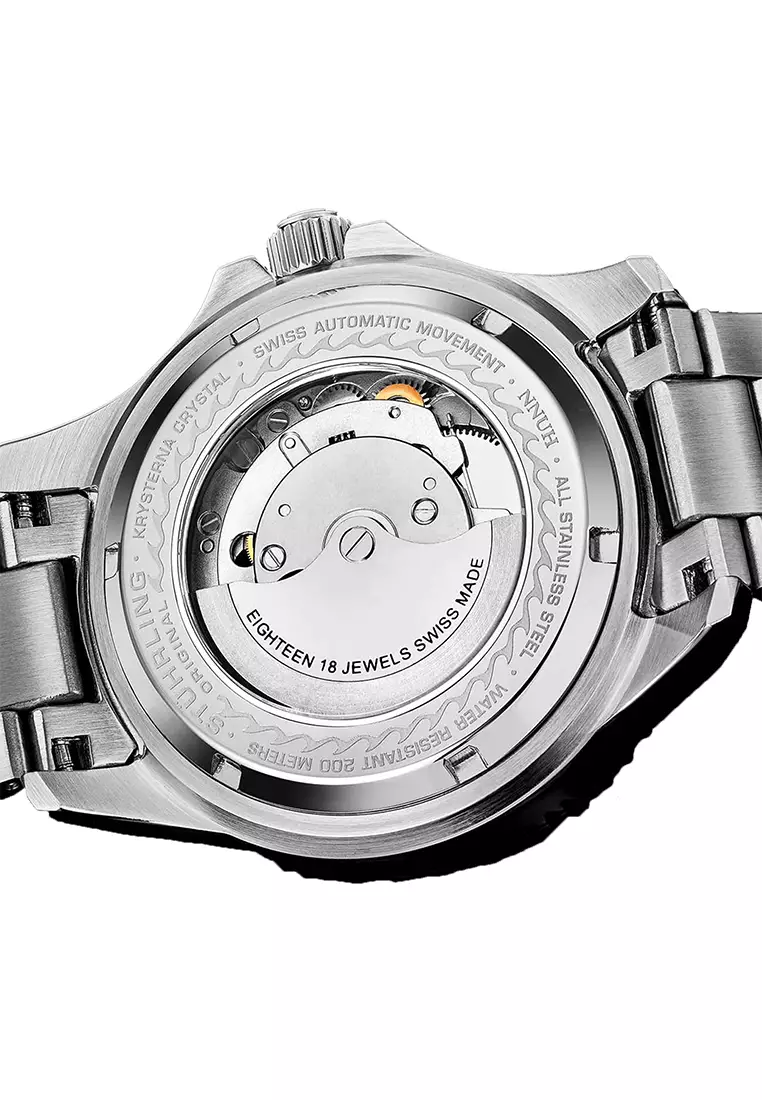 Stuhrling Original Depthmaster Heritage 883H-03 Jam Tangan Pria Diver Automatic Analog