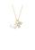 Glamorousky white 925 Sterling Silver Plated Gold Simple Fashion Geometric Moonstone Pendant with Cubic Zirconia and Necklace 7A3A9ACE96D010GS_2