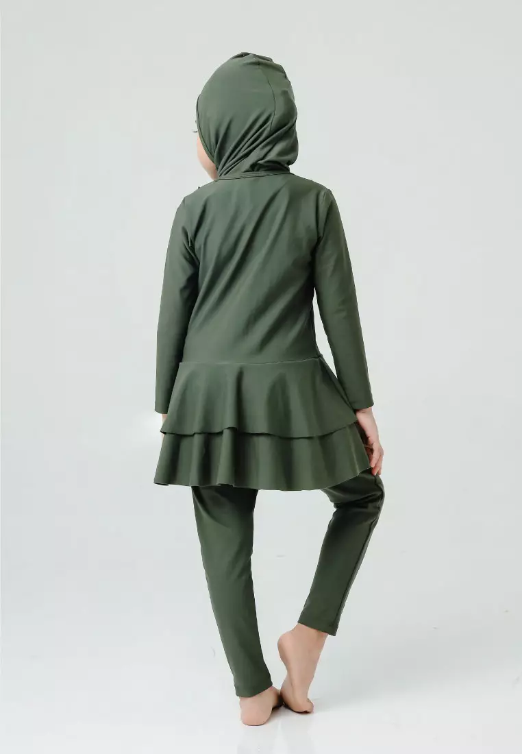 Layla Burqini Kids, Baju Renang Muslim Anak - Cypress