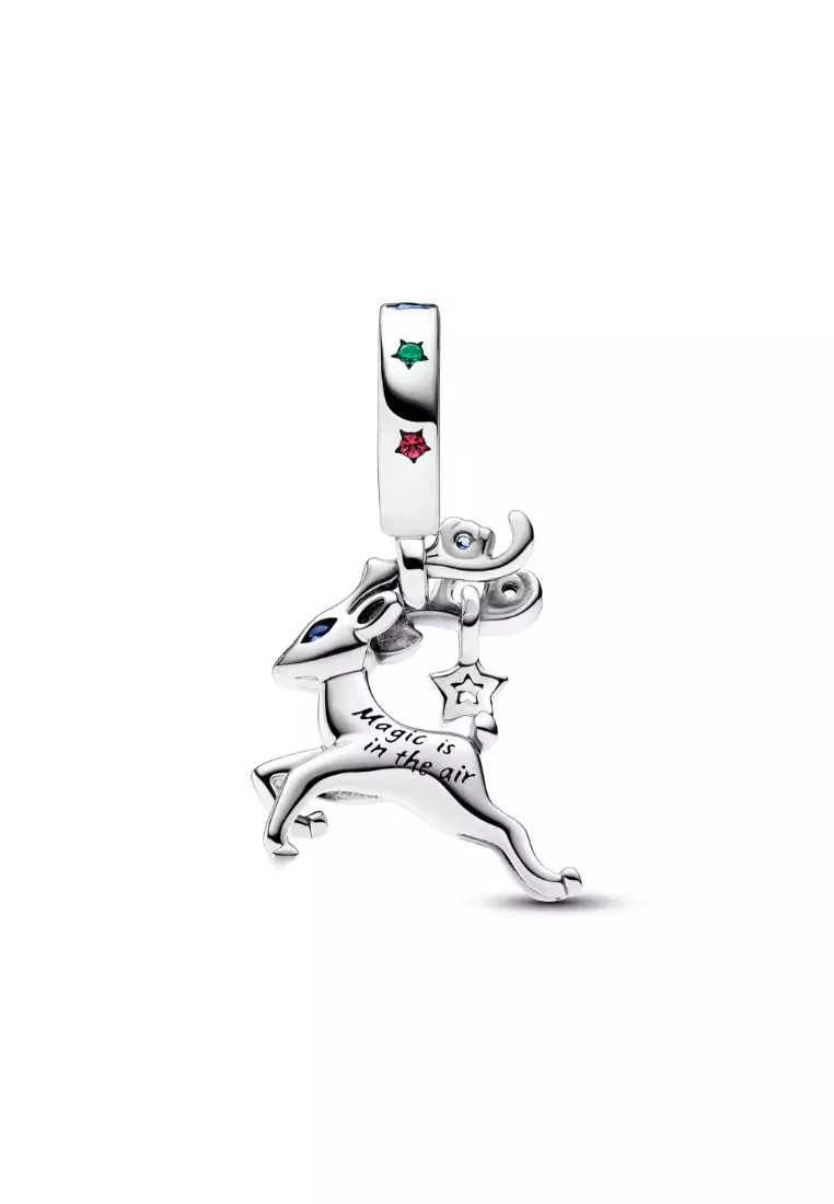 Magical Christmas Reindeer Dangle Charm
