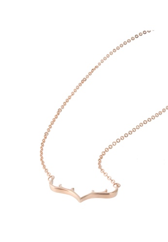 GOLDHEART GOLDHEART Antler Necklace I Rose Gold (WN0092800) 356EBAC06142CAGS_1