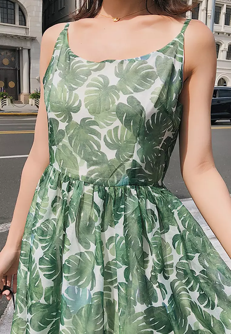 ワンピース ANIYE BY Woman Dress Green 185805 01222 Buy Sunnydaysweety New Green Floral One Piece Dress A061222