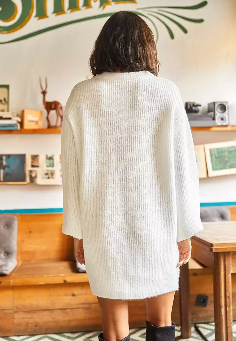 Crew Neck Mini Dress