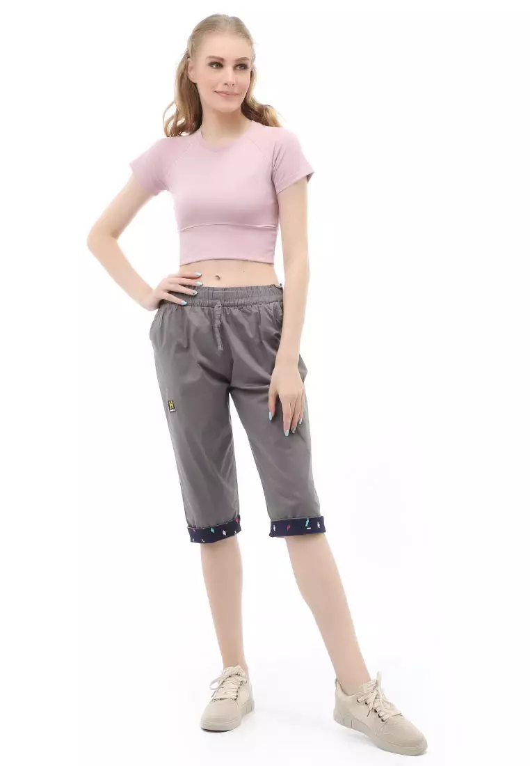 Madoc Short Pants Celana Pendek Kasual Wanita Model Stik Balik Comportable Material Cotton ORIGINAL - Gray