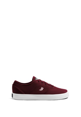 Geoff Max red Geoff Max Official - Ethan Maroon White Shoes 5B6CFSH950619CGS_1