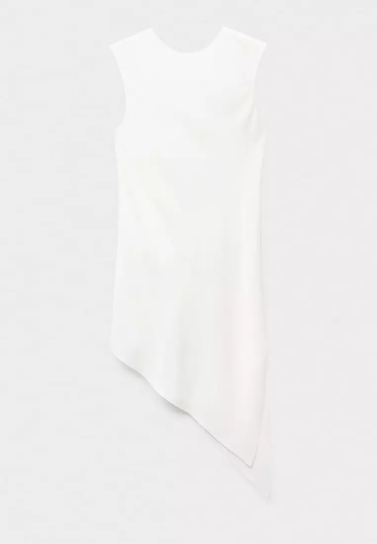 Asymmetrical Satin Top