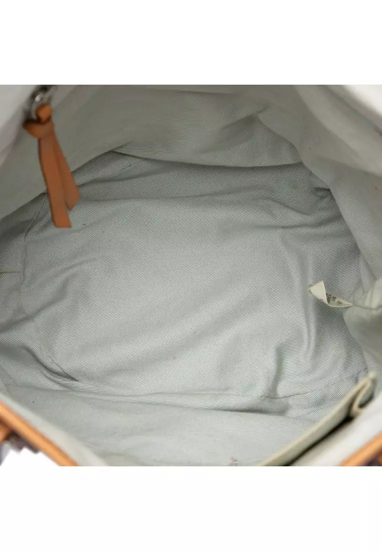 Pre-Loved Burberry Nova Check Canvas Tote
