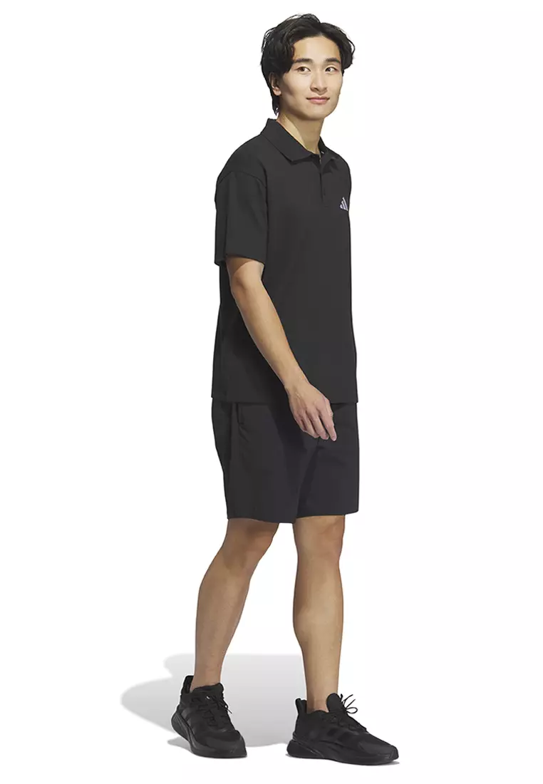 Essentials Plus Loose Fit Small Logo Short Sleeve Polo Shirt