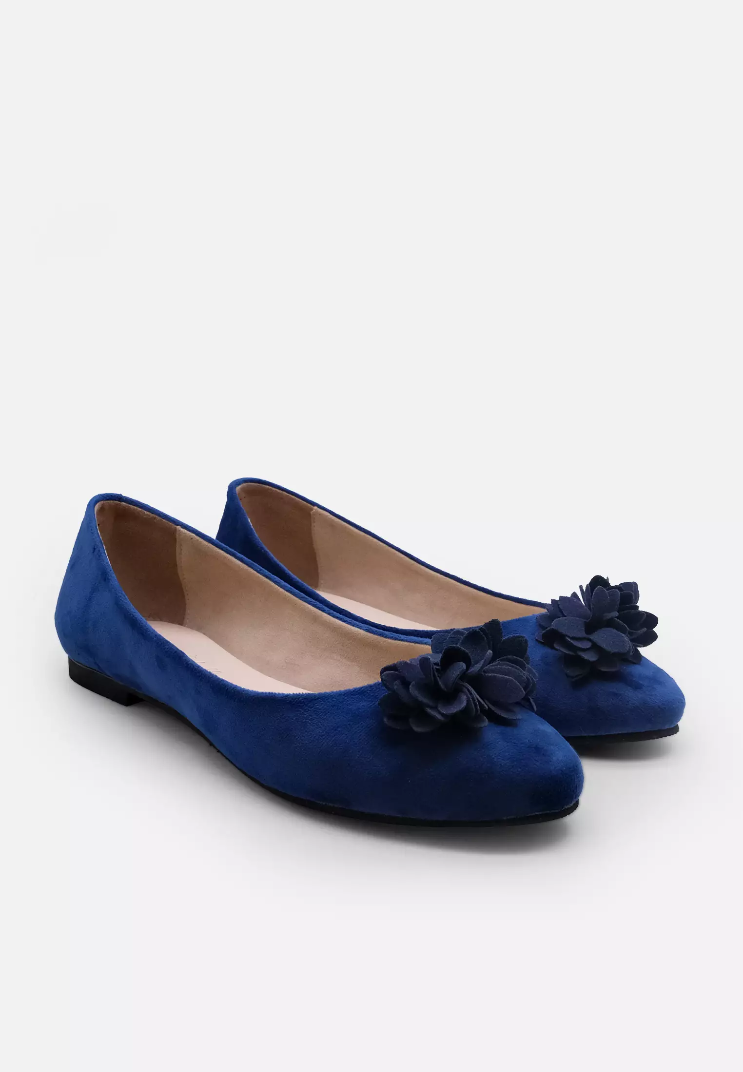 Dahlia Ballerina Flat Shoes with Flower