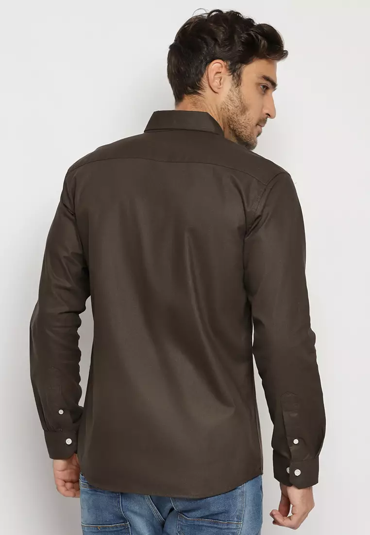 Hickory Brown Oxford Shirt