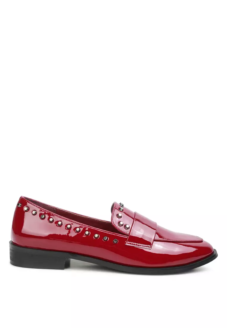 Discount on Rag & Co.  shoes - SKU: Burgundy Shine Forever Slip-On