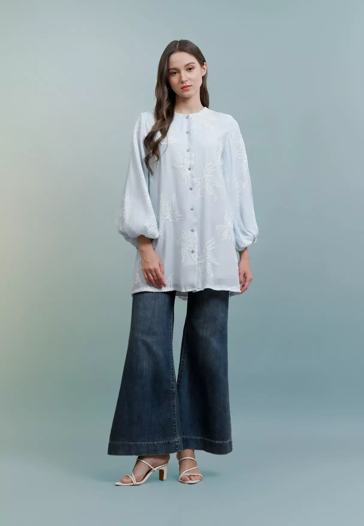 Sena Blouse - Sky