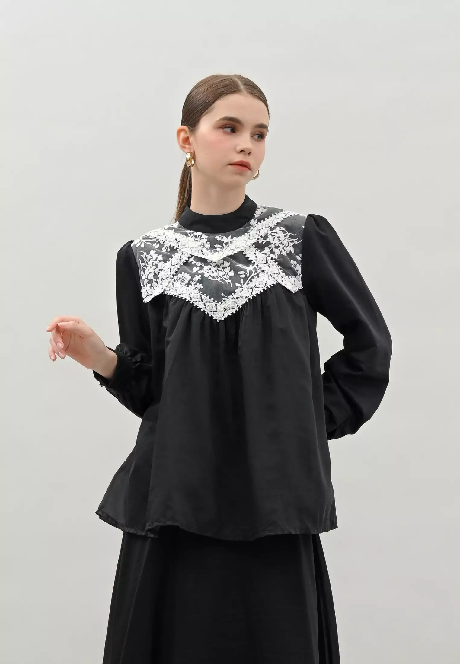 Cielo Blouse - Charcoal