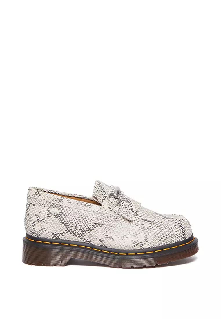 Discount on Dr. Martens  shoes - SKU: Adrian Snaffle Python Print Suede Loafers