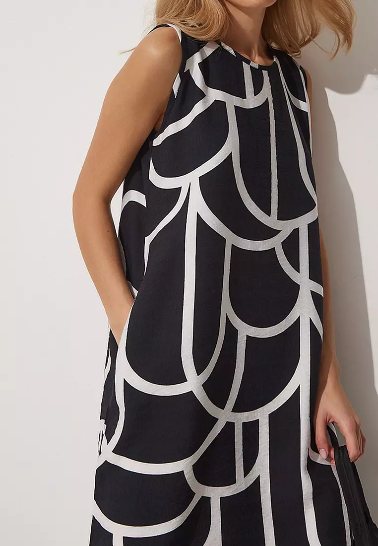 Patterned Mini Summer Dress