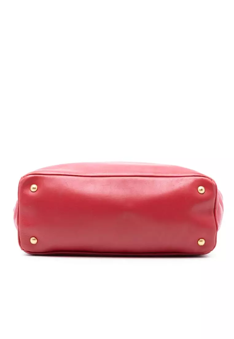 Pre-Loved Prada Vitello Daino Open Convertible Tote