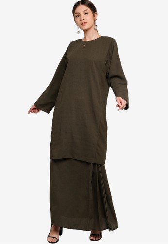 Jual Zalia Basics Baju Kurung Pesak Original Zalora Indonesia