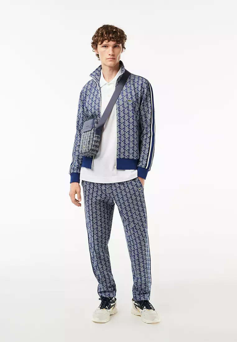 Paris Jacquard Monogram Zipped Sweatshirt