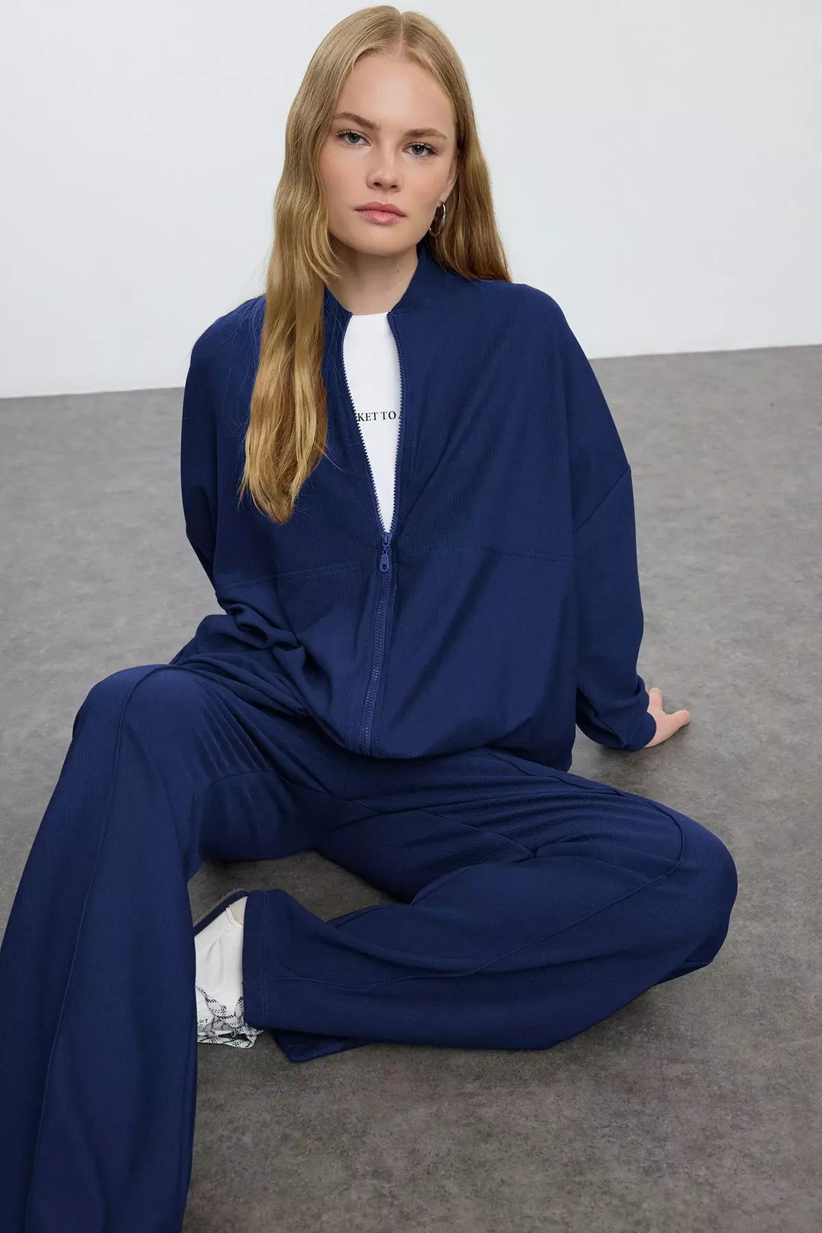 Modest Oversized Bomber Jacket & Pants Set