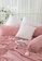 Milliot & Co. pink Vette K 4-pieces Fitted Sheet Set A28B3HL6ECF774GS_4
