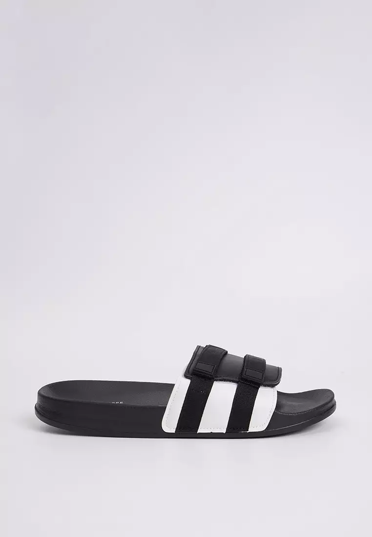 Discount on Penshoppe  shoes - SKU: Men's Color Blocking Velcro Band Slides